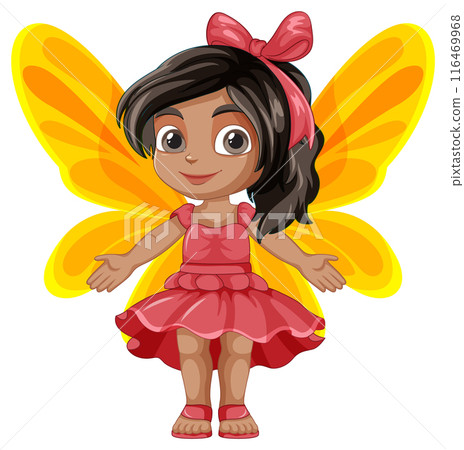 Cute Fairy with Yellow Wings Cute Fairy with Yellow Wings 116469968
