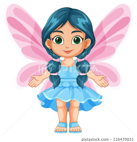 Cute Fairy with Pink Wings Cute Fairy with Pink Wings 116470031