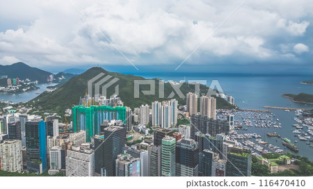 June 29 2024 Overview of Wong Chuk Hang, Aberdeen Hong Kong 116470410