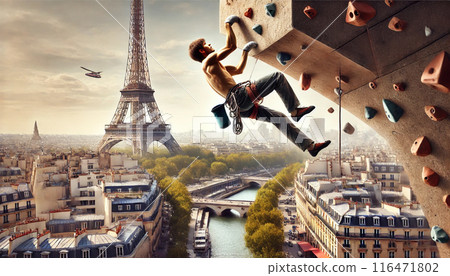 受巴黎奧運啟發的插圖 116471802