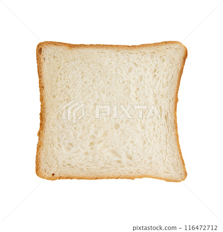piece of toasted bread isolated on white background piece of toasted bread isolated on white background 116472712
