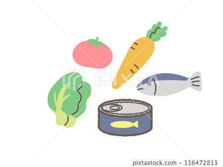 健康食品插圖集 116472813