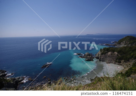 定見崎半島、從定見崎燈塔眺望豐後海峽 定見崎半島、從定見崎燈塔眺望豐後海峽 116474151