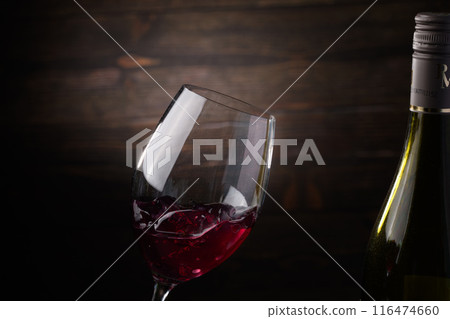 Jelly in a wine glass 116474660