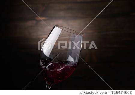 Jelly in a wine glass 116474668