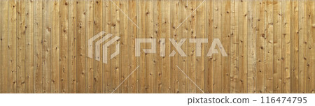 Background image of a light brown horizontal wooden fence with visible wood grain and knots Background image of a light brown horizontal wooden fence with visible wood grain and knots 116474795