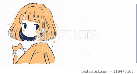 Cat-loving girl 116475105