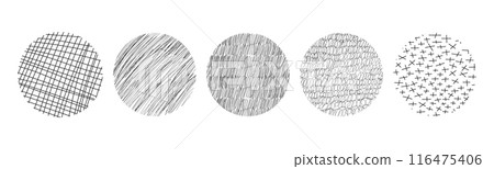 Textures set, collection hand drawn abstract monochrome brush marks. Doodle shapes spots, drops, curves and lines. Contemporary modern trendy Textures set, collection hand drawn abstract monochrome brush marks. Doodle shapes spots, drops, curves and lines. Contemporary modern trendy 116475406