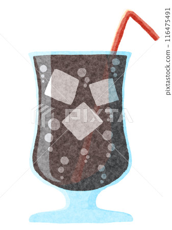 可樂在玻璃杯裡 116475491