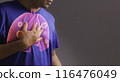 Lung cancer. 3d x-ray concept 116476049