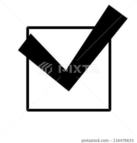 Black check mark (square frame) Black check mark (square frame) 116476633