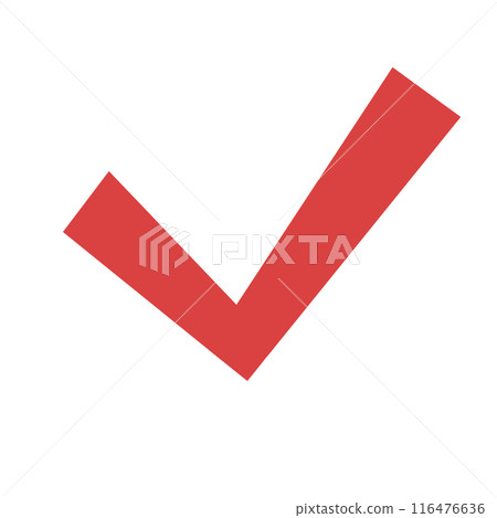 Red checkmark 116476636