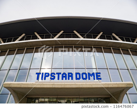 Chiba JPF Dome (TIPSTAR DOME CHIBA) exterior view from the main entrance Chiba JPF Dome (TIPSTAR DOME CHIBA) exterior view from the main entrance 116476867