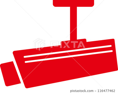Security camera side up leg red Security camera side up leg red 116477462