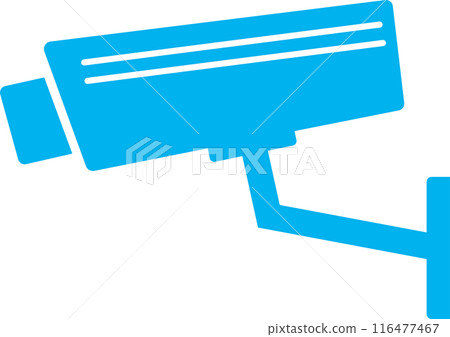 Security camera, sideways, light blue 116477467