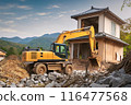 Dismantling with heavy equipment 116477568