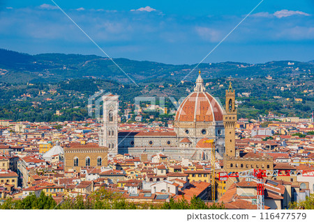 義大利花都佛羅倫斯旅遊風景，有美麗的大教堂 116477579