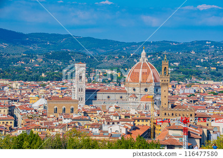 義大利花都佛羅倫斯旅遊風景，有美麗的大教堂 116477580