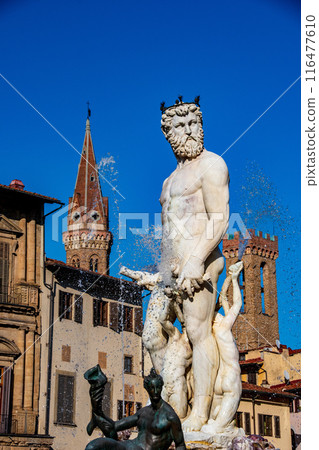 Travel scenery of Florence, the flower city of Italy with a beautiful cathedral 116477610