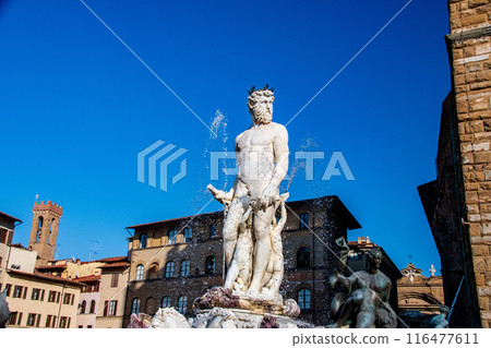 Travel scenery of Florence, the flower city of Italy with a beautiful cathedral 116477611