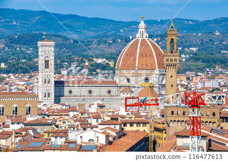 義大利花都佛羅倫斯旅遊風景，有美麗的大教堂 116477613