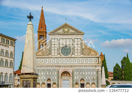 Travel scenery of Florence, the flower city of Italy with a beautiful cathedral 116477712