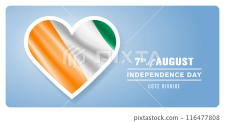 Cote Divoire happy independence day greeting card, banner vector illustration Cote Divoire happy independence day greeting card, banner vector illustration 116477808
