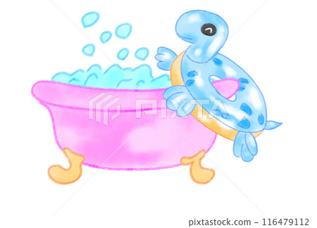 Floating ring hanging in the bathroom 116479112