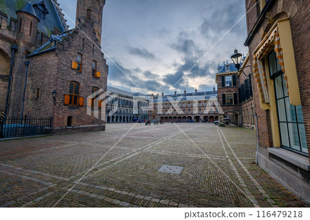 The Ridderzaal, a building at the Binnenhof complex in The Hague, Netherlands 116479218