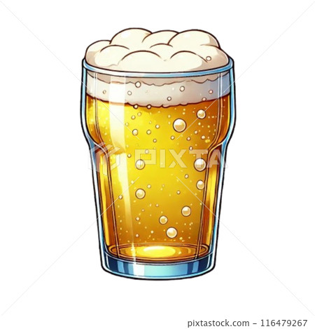 生啤酒倒入杯子 116479267