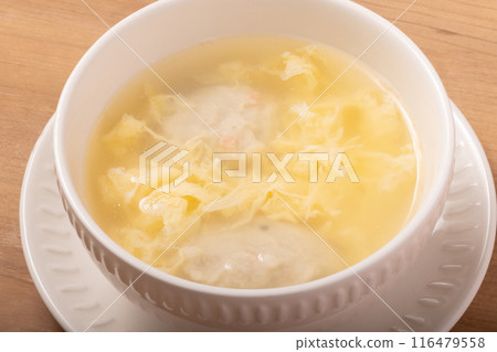 Crab paste and egg soup Crab paste and egg soup 116479558