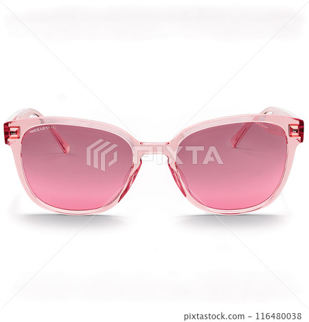 Oversized sunglasses with translucent pink acetate frames and rose tinted lenses radiating a glamorous vibe 116480038