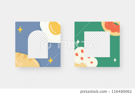 Social media post background. Minimalistic trendy backgrounds for branding, social media post, banner, cover, card. 116480062