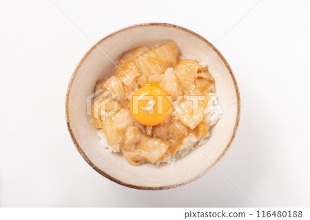 Flatfish and pickled fin rice bowl 116480188