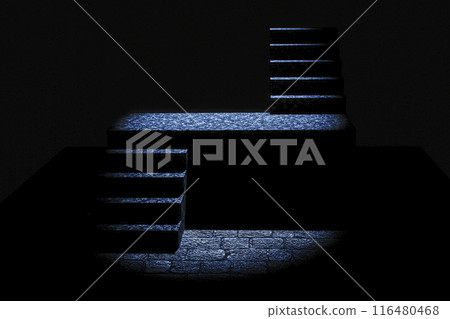 Stone staircase at night Stone staircase at night 116480468