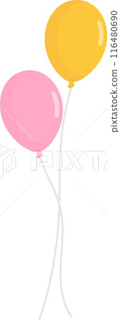 彩色氣球的插圖 彩色氣球的插圖 116480690