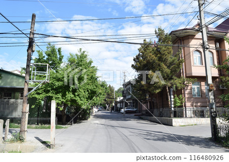 Residential area and hotel cluster in Tashkent, Uzbekistan 116480926