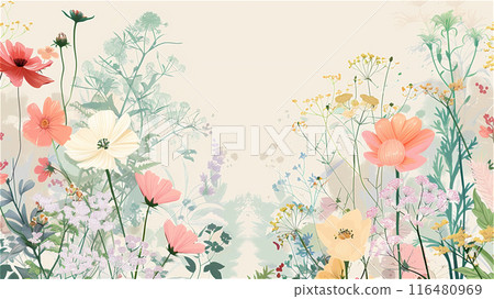 植物藝術花框 116480969