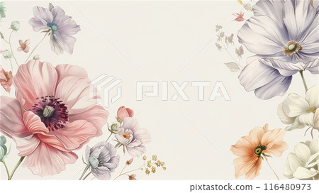 植物藝術花框 116480973