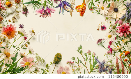 植物藝術花框 116480990