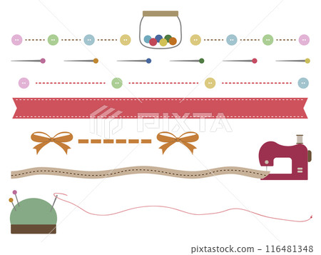 Cute decoration illustration set 116481348