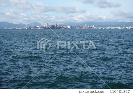 Kanmon Straits, Kitakyushu, Second Kanmon Bridge Crossing Area Kanmon Straits, Kitakyushu, Second Kanmon Bridge Crossing Area 116481867