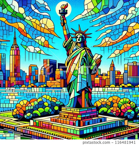 Statue of Liberty Mosaic Art 116481941