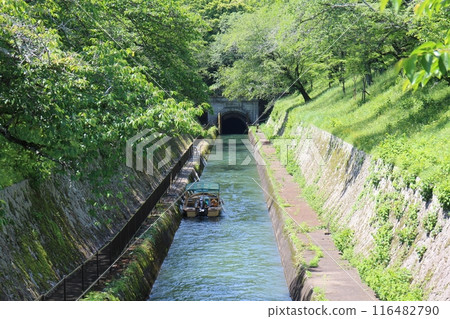 Lake Biwa Canal and fresh greenery in Otsu City, Shiga Prefecture Lake Biwa Canal and fresh greenery in Otsu City, Shiga Prefecture 116482790