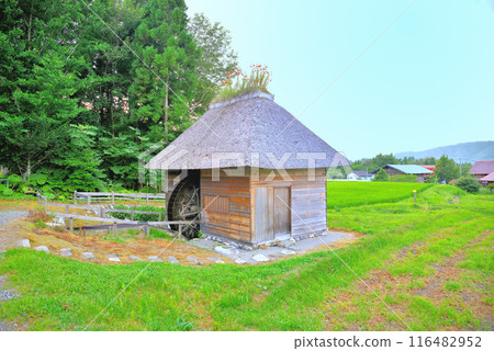 Tohoku, Tono, Sasaki Kiyoshi's hometown, Yamaguchi waterwheel remains in the Yamaguchi community of Tsuchibuchicho, Tono City, Iwate Prefecture (3) 116482952