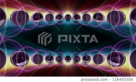 迪斯科俱樂部派對音響揚聲器 CG 3D 插圖 迪斯科俱樂部派對音響揚聲器 CG 3D 插圖 116483389