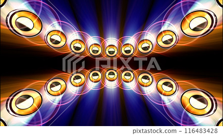迪斯科俱樂部派對音響揚聲器 CG 3D 插圖 116483428