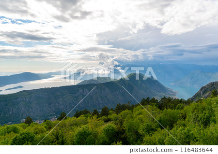 view of Kotor bay in Montenegro 116483644