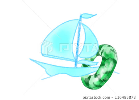 遊艇上的浮標 遊艇上的浮標 116483878