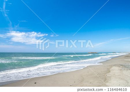 濱松市（靜岡縣）中田島沙丘的美麗海岸風光 116484610